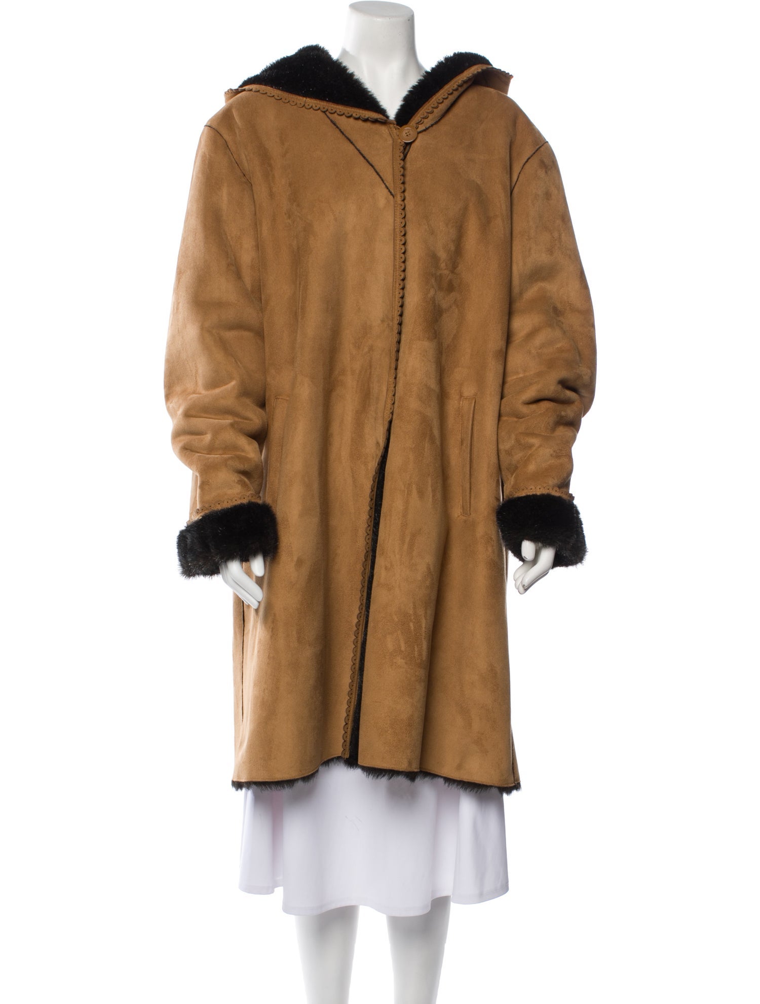 Neiman Marcus Faux Fur Coat