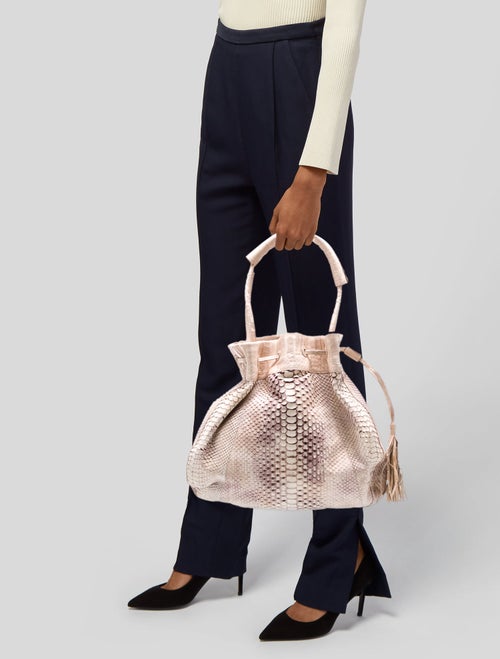 Nancy Gonzalez Python Top Handle Bag