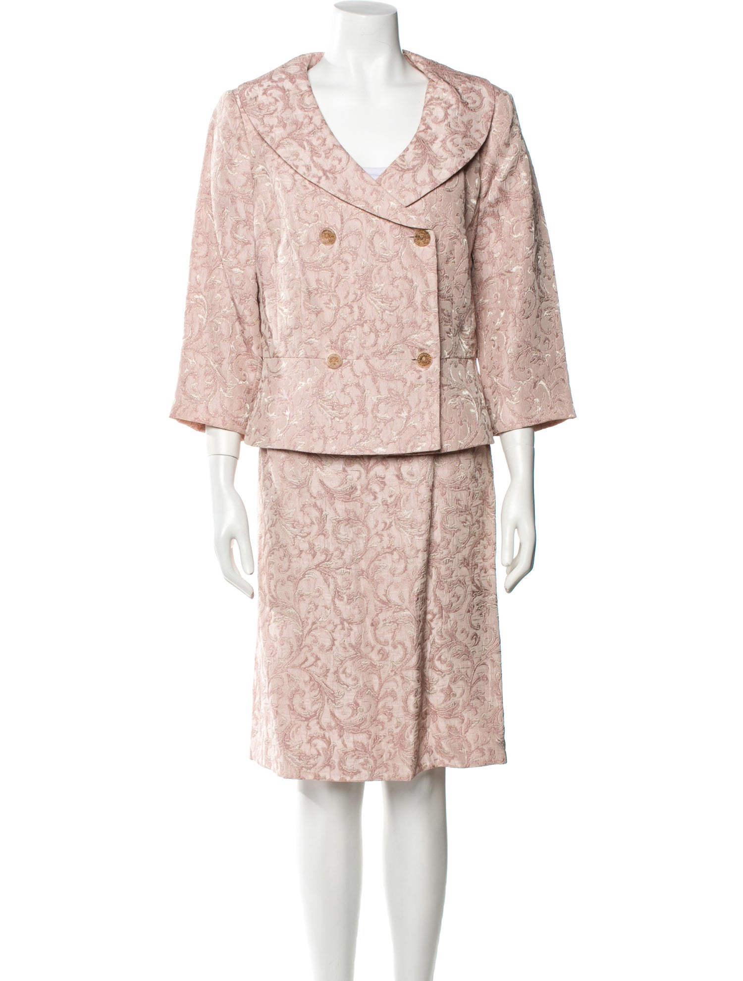 Neiman Marcus Printed Skirt Set