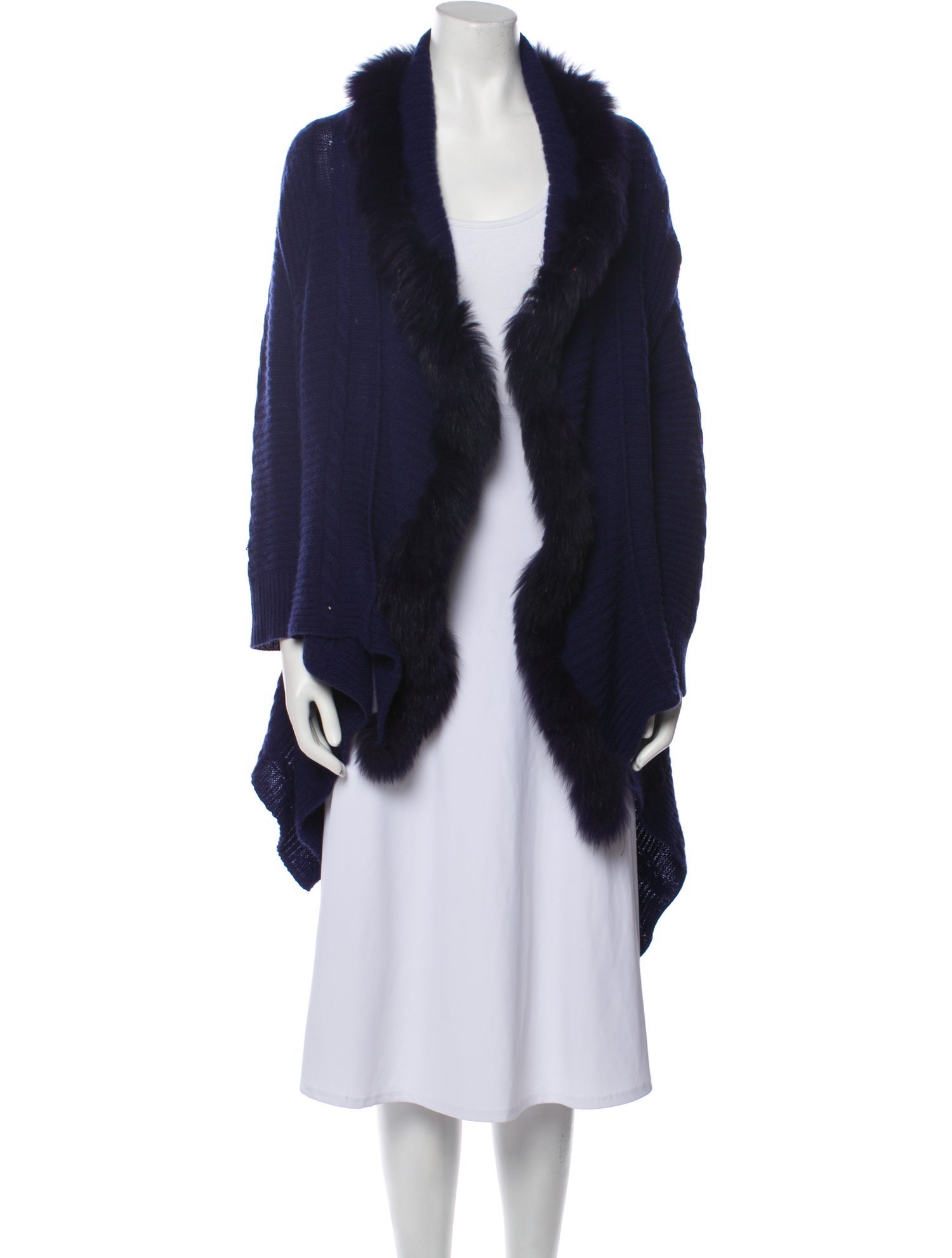 Neiman Marcus Cashmere Open Front Sweater