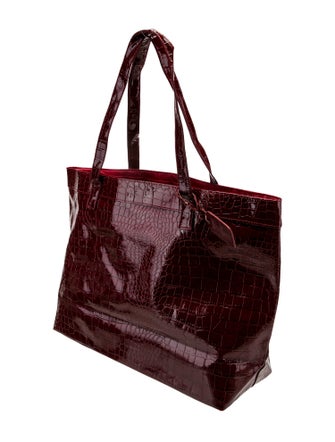 Neiman Marcus Embossed Leather Tote