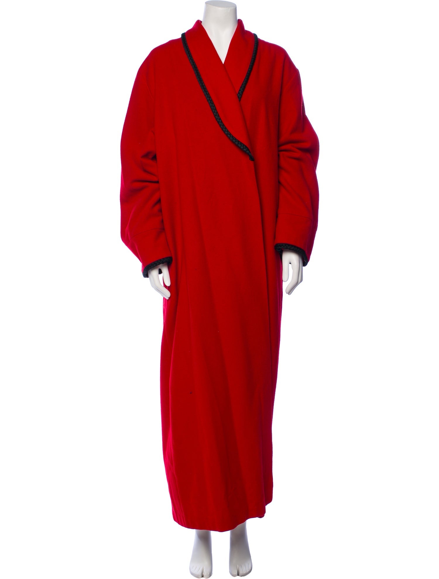 Neiman Marcus Wool Striped Coat