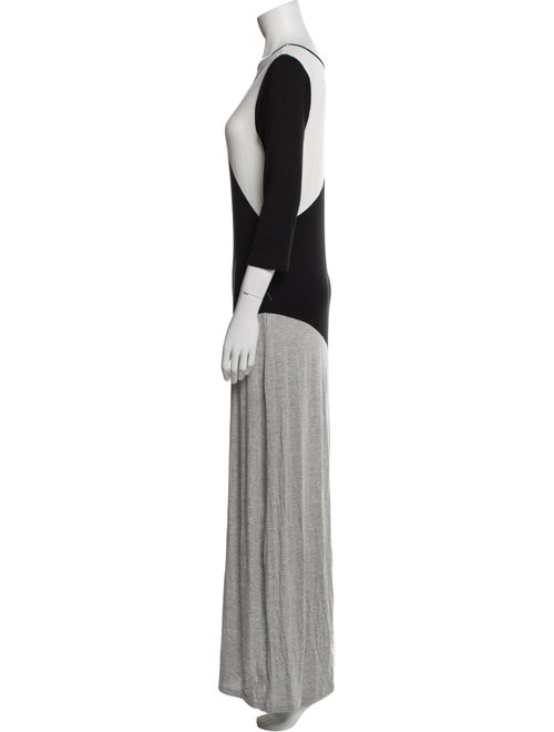 Neiman Marcus Scoop Neck Long Dress