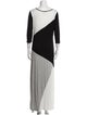 Neiman Marcus Scoop Neck Long Dress