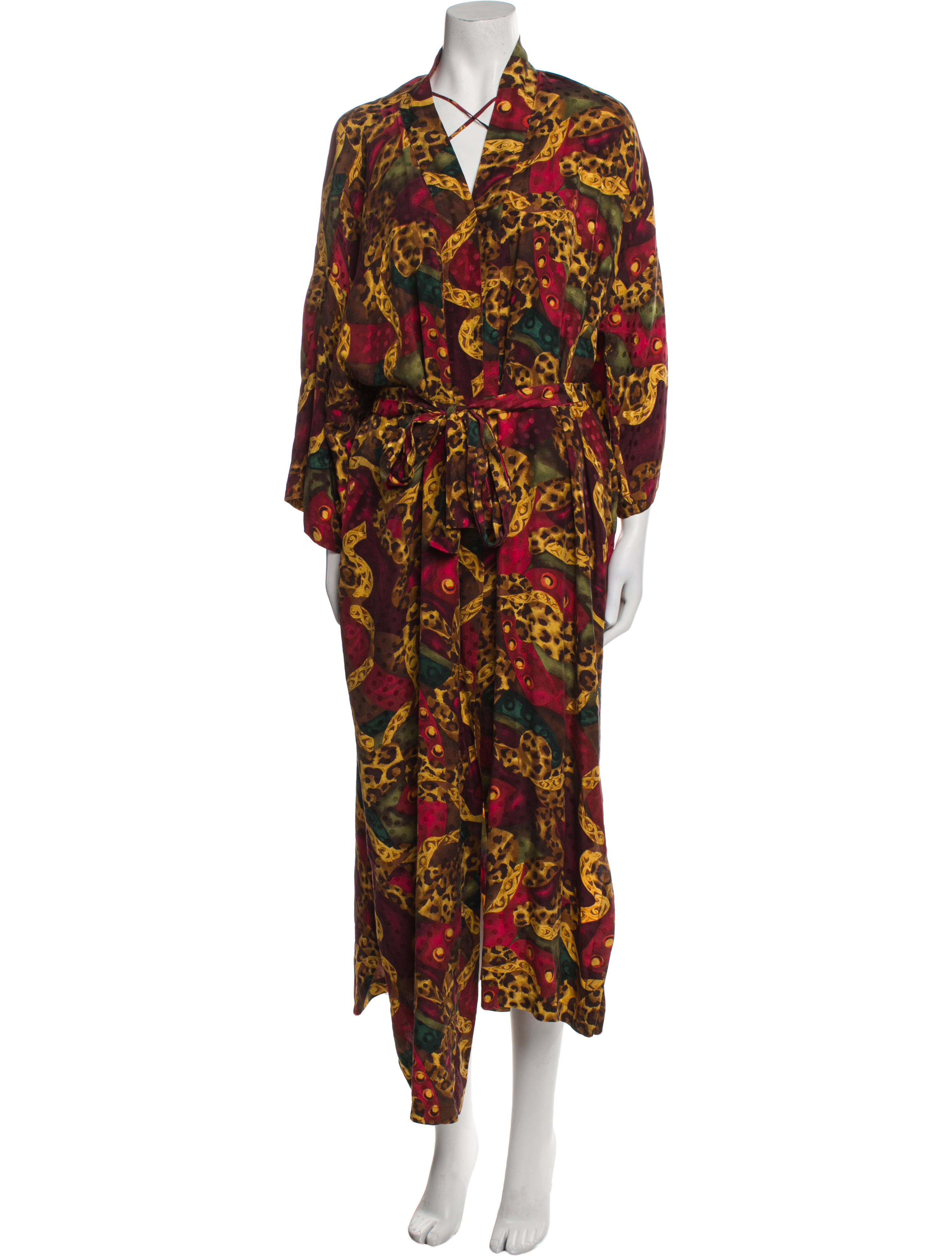 Neiman Marcus Silk Printed Dress Set