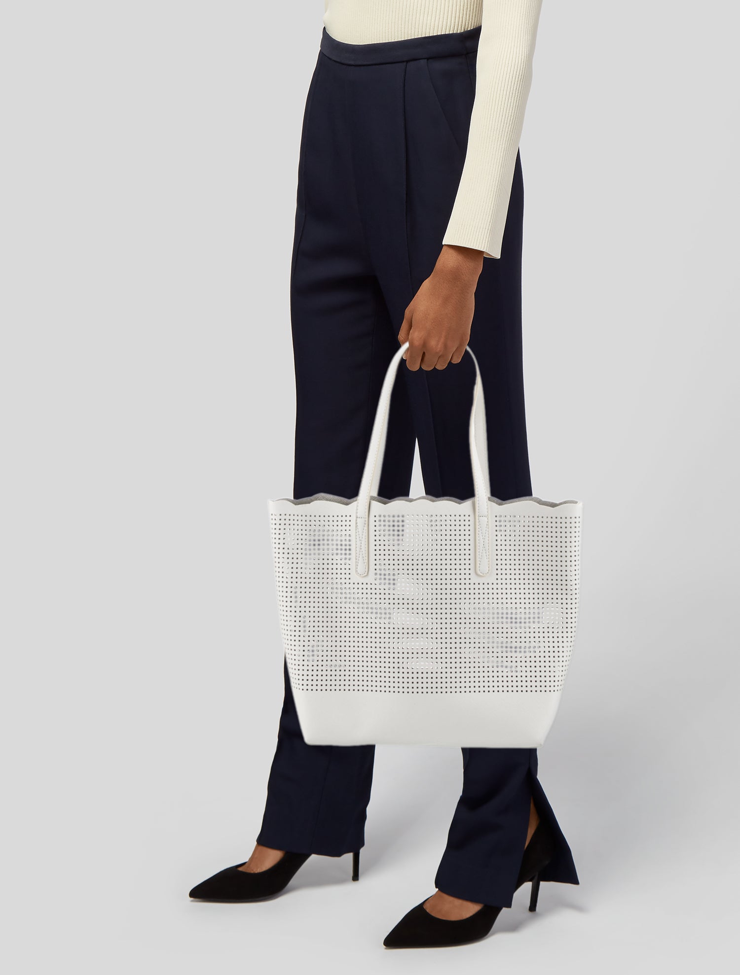 Neiman Marcus Saffiano Leather Tote
