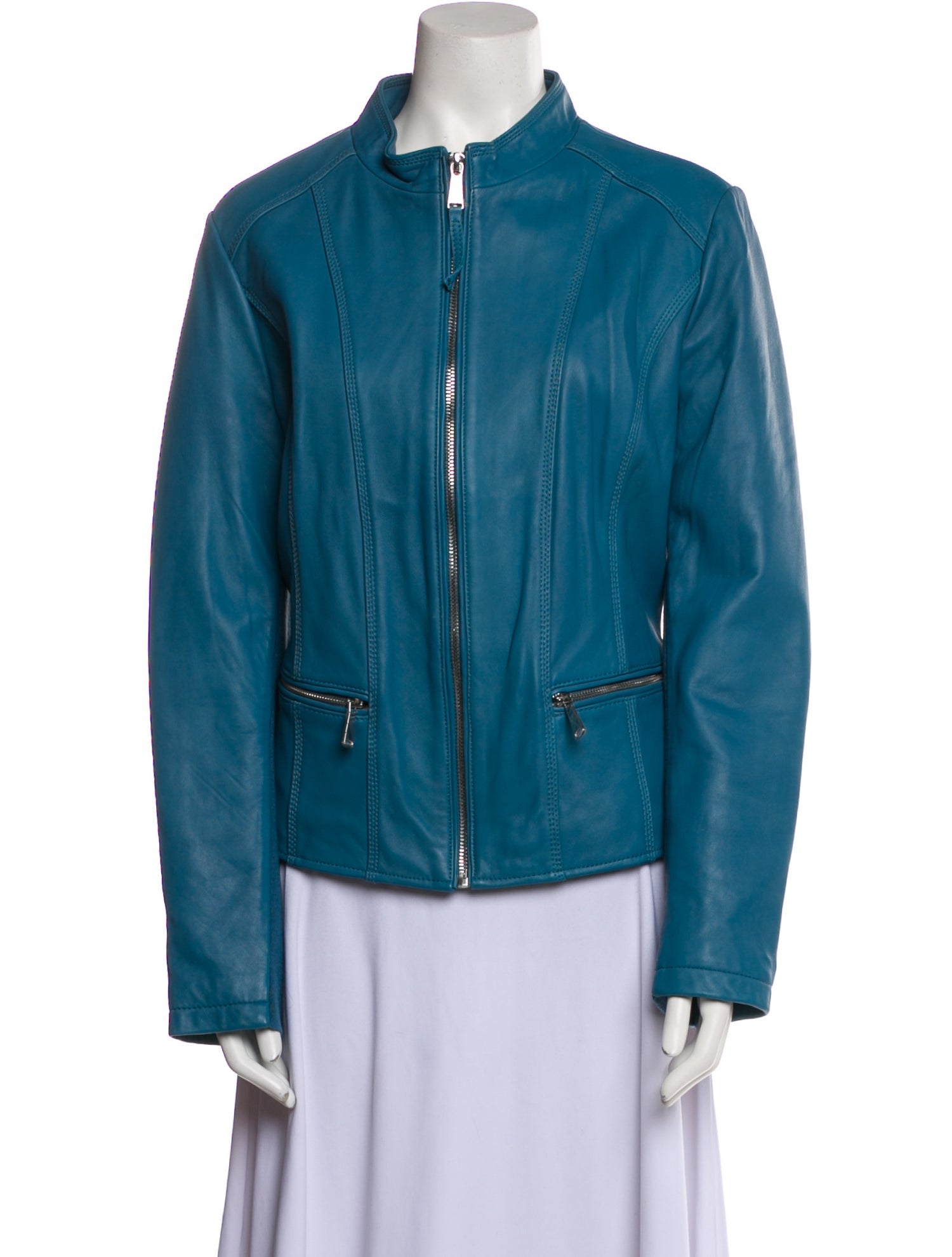 Neiman Marcus Leather Biker Jacket