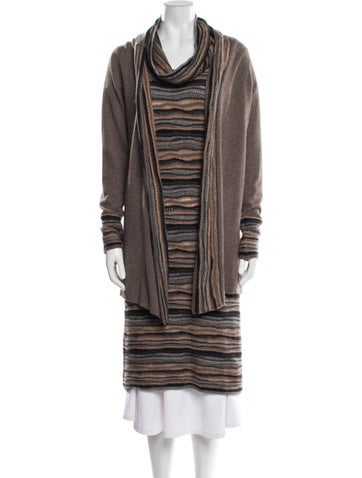 Neiman Marcus Loungewear Cashmere Striped Lounge Set M