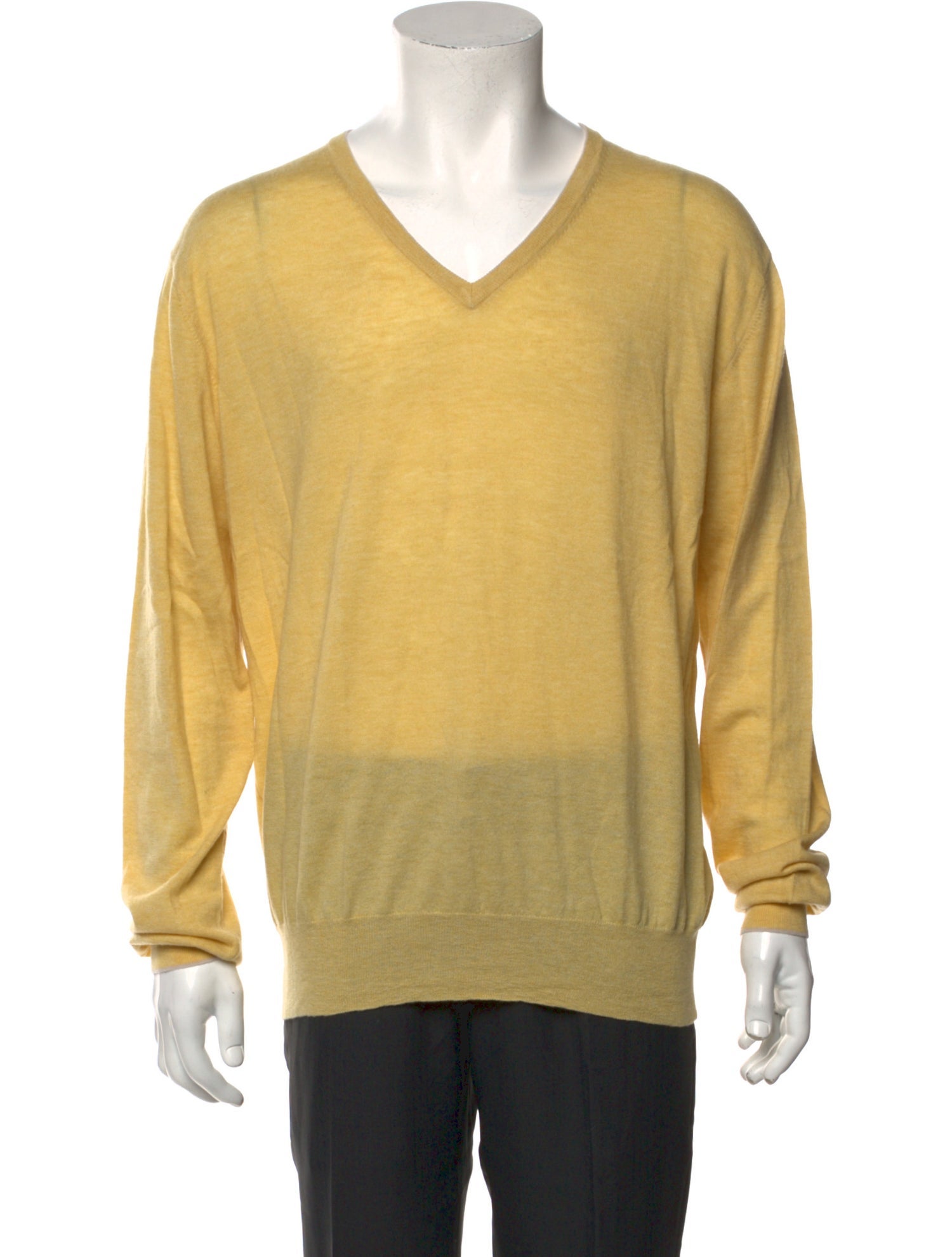 Neiman Marcus Merino Wool V-Neck Pullover w/ Tags