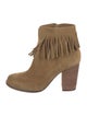 Neiman Marcus Suede Lace-Up Boots