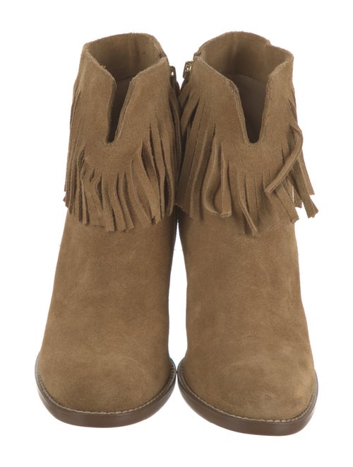 Neiman Marcus Suede Lace-Up Boots