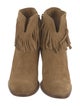Neiman Marcus Suede Lace-Up Boots