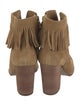 Neiman Marcus Suede Lace-Up Boots