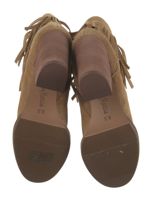 Neiman Marcus Suede Lace-Up Boots