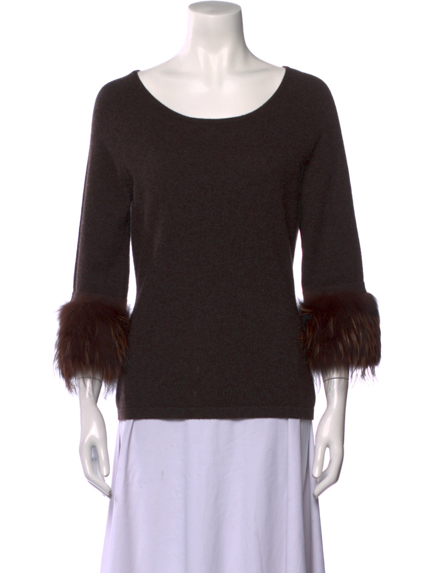 Neiman Marcus Cashmere Scoop Neck Sweater