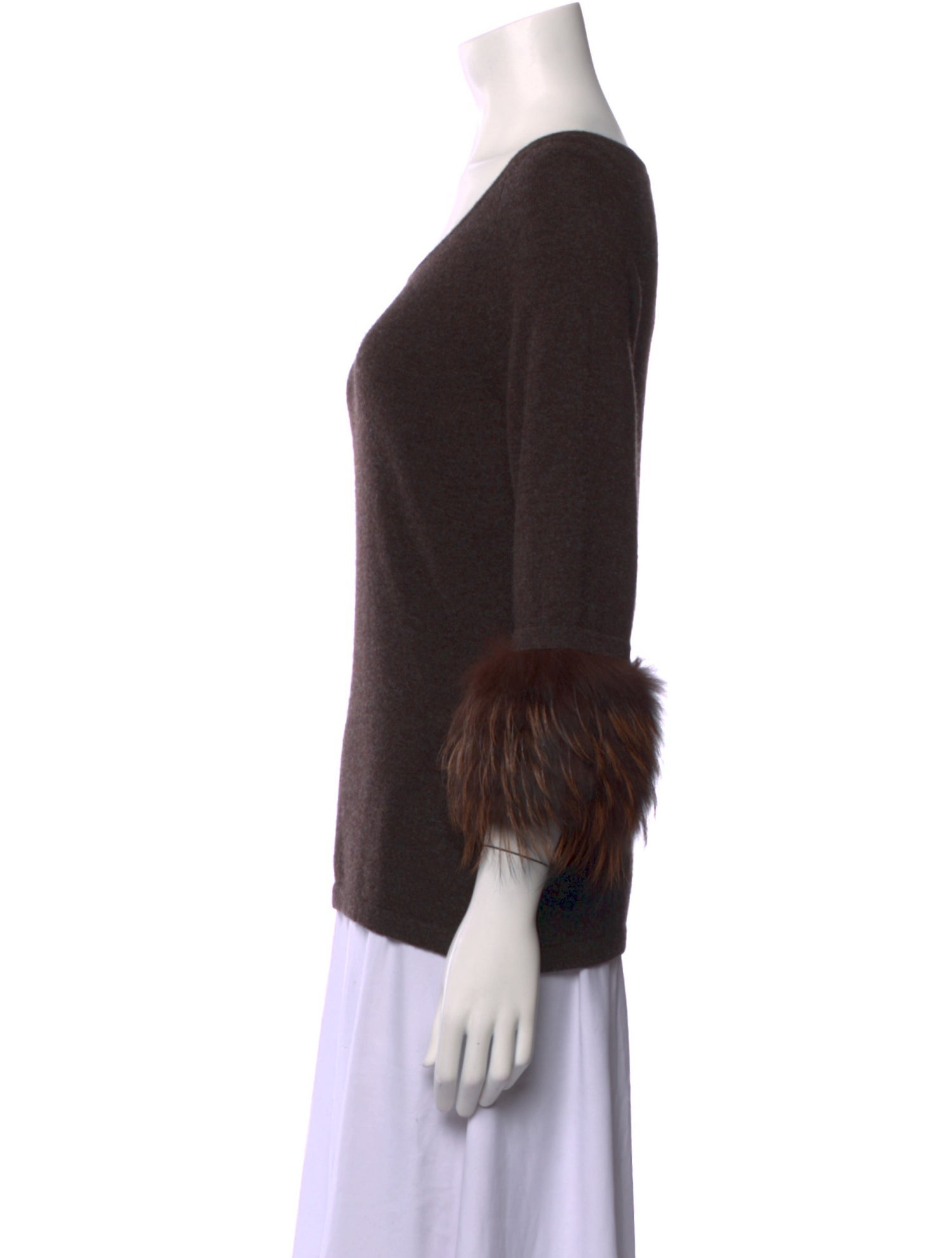 Neiman Marcus Cashmere Scoop Neck Sweater