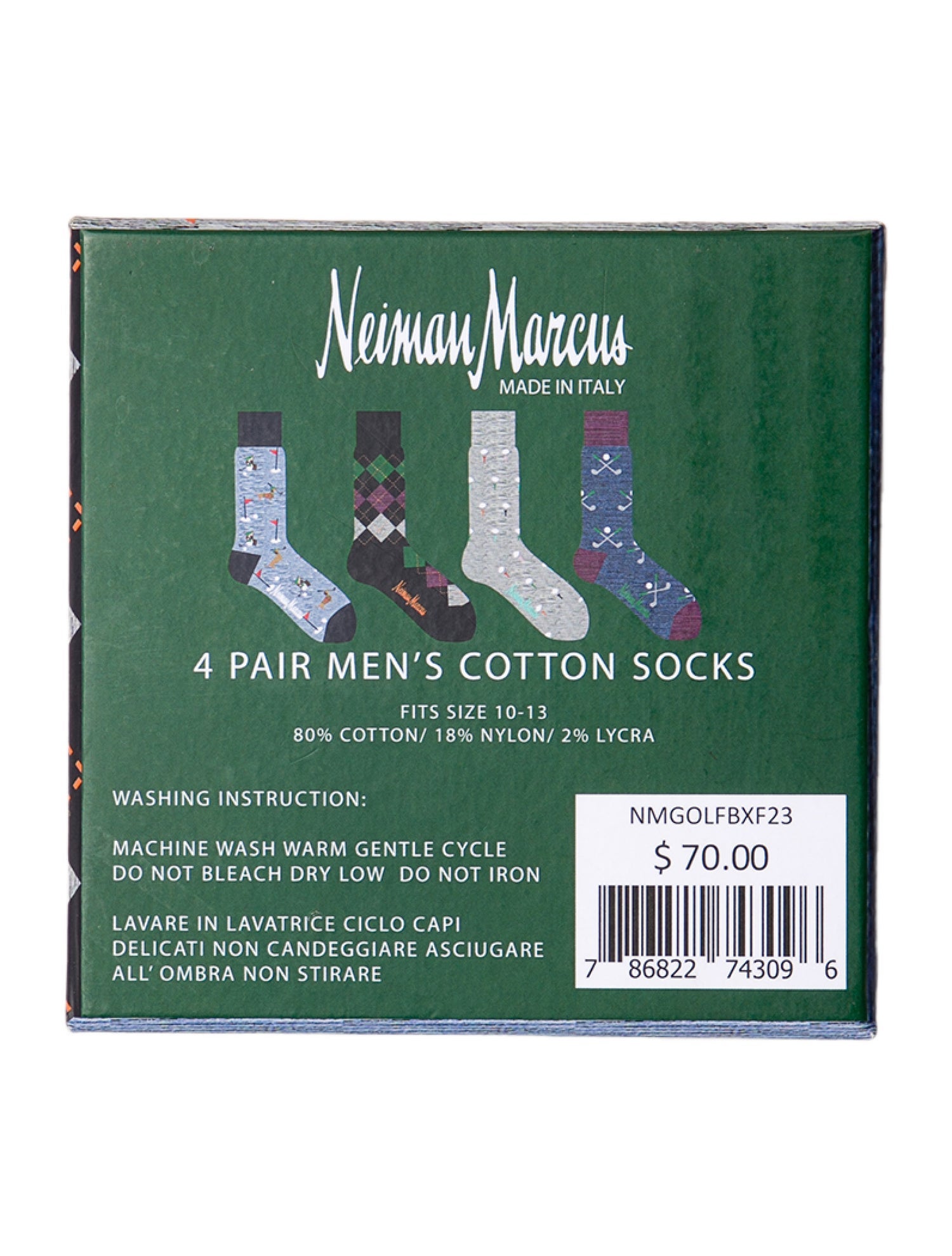 Neiman Marcus Neiman Marcus 4 Pack Of Patterned Socks w/ Tags