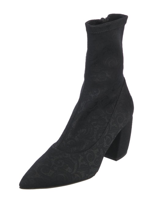 Neiman Marcus Canvas Sock Boots