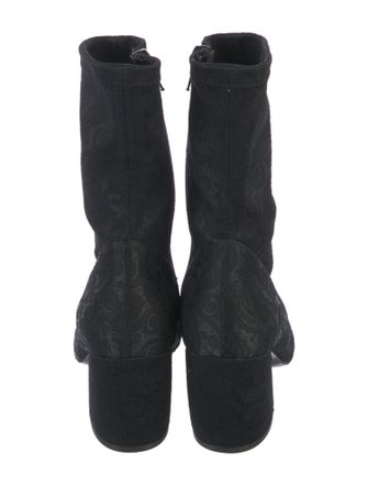 Neiman Marcus Canvas Sock Boots