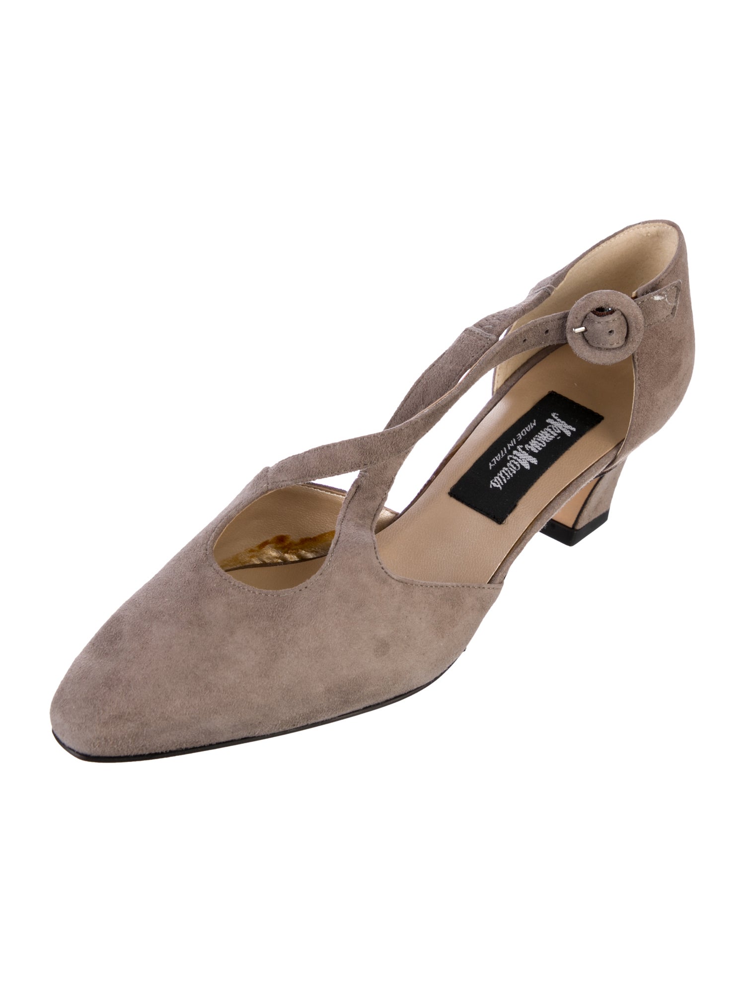 Neiman Marcus Vintage Suede Slingback Pumps