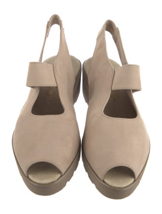 Neiman Marcus Leather Slingback Pumps