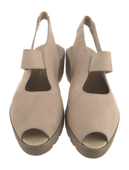 Neiman Marcus Leather Slingback Pumps