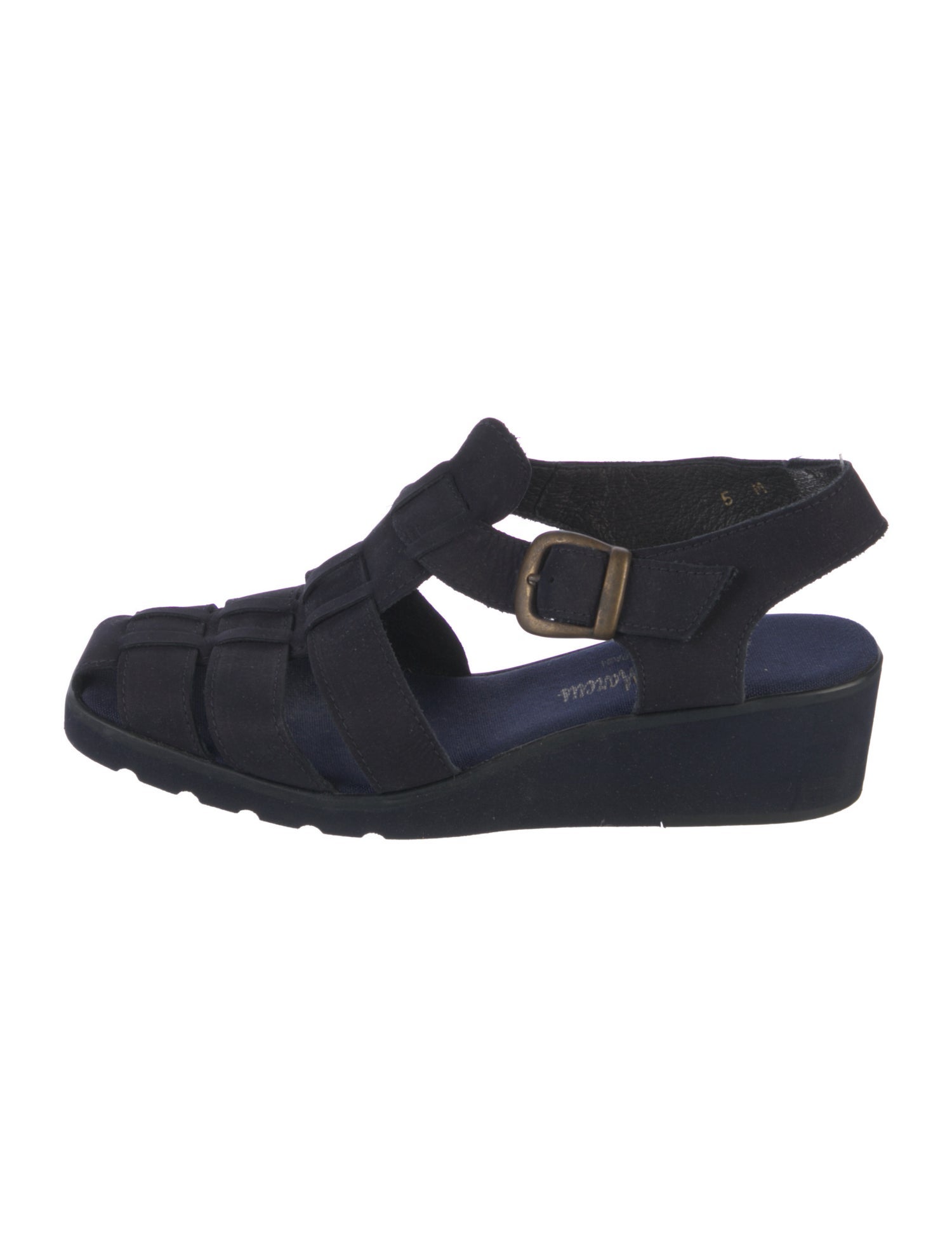 Neiman Marcus Vintage Suede T-Strap Sandals