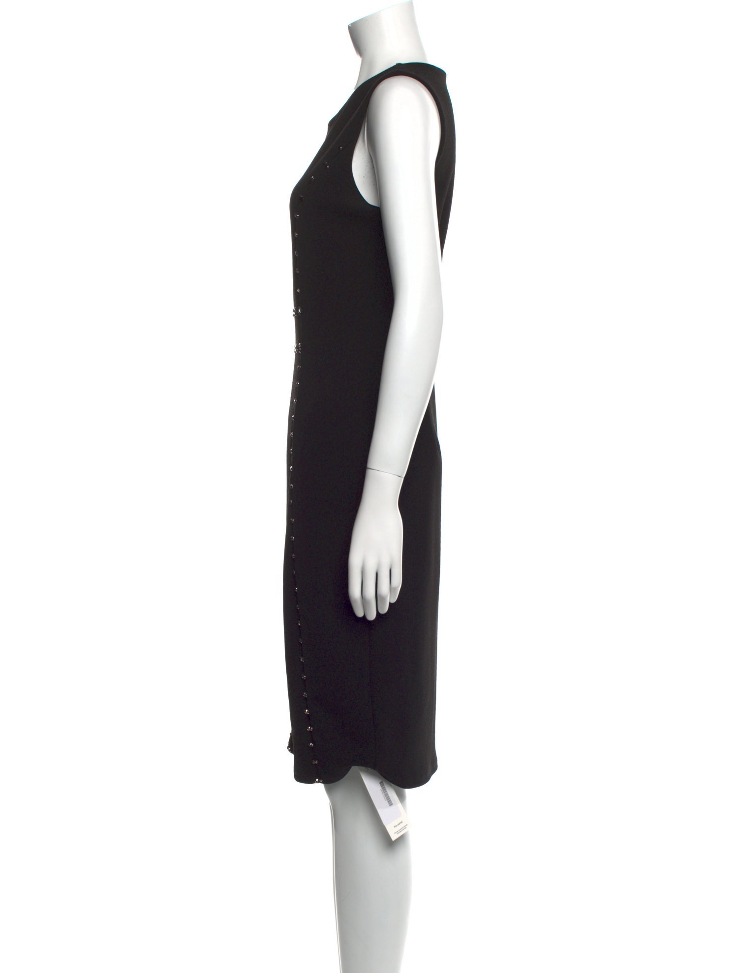 Neiman Marcus Crew Neck Knee-Length Dress