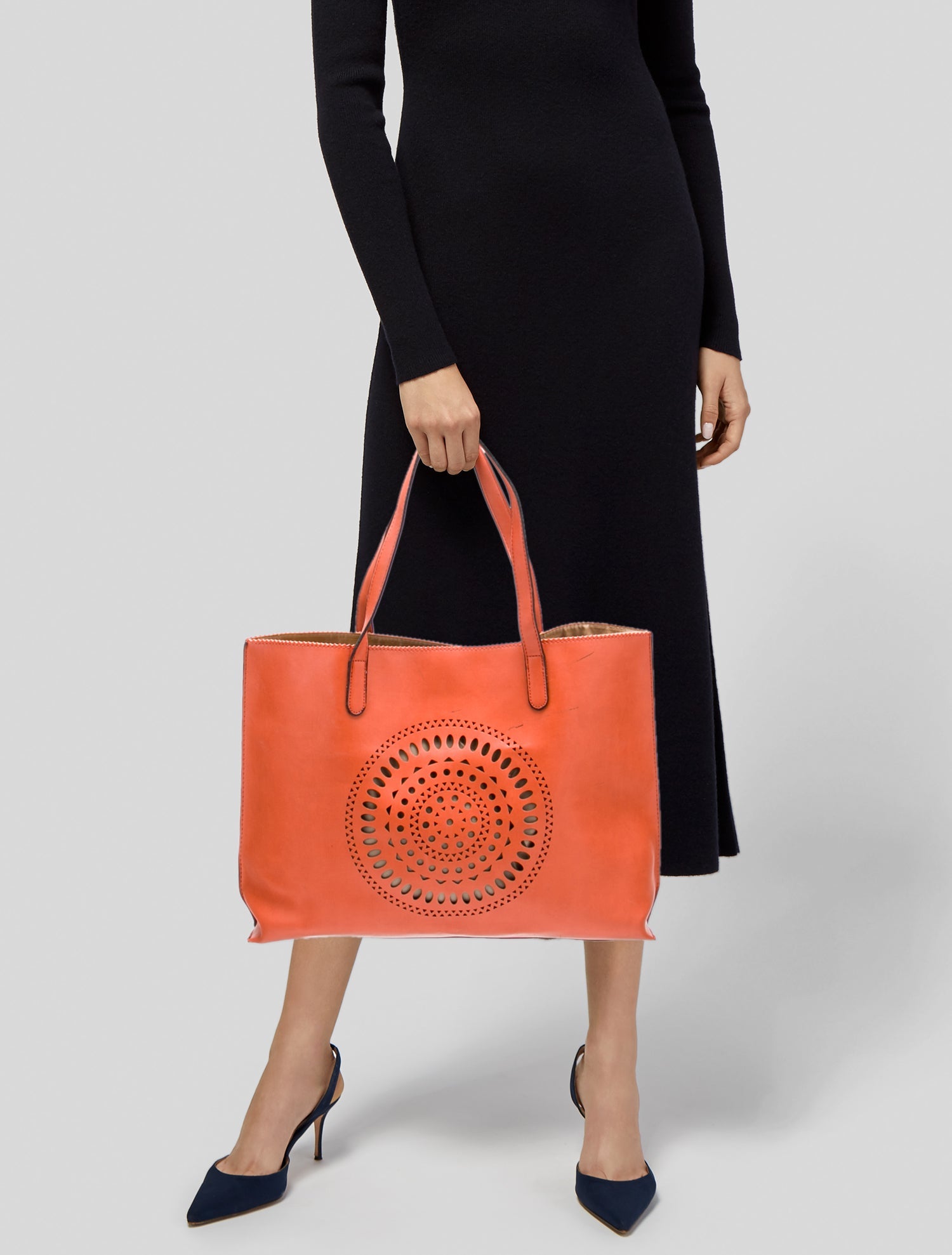 Neiman Marcus Leather Tote
