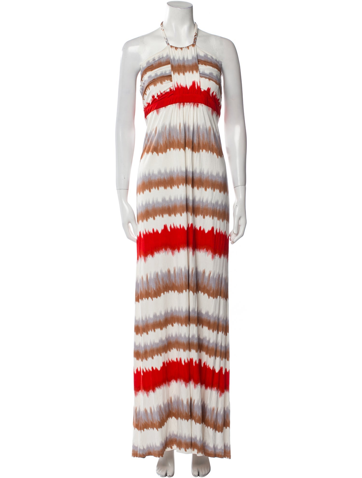 Neiman Marcus Tie-Dye Print Long Dress