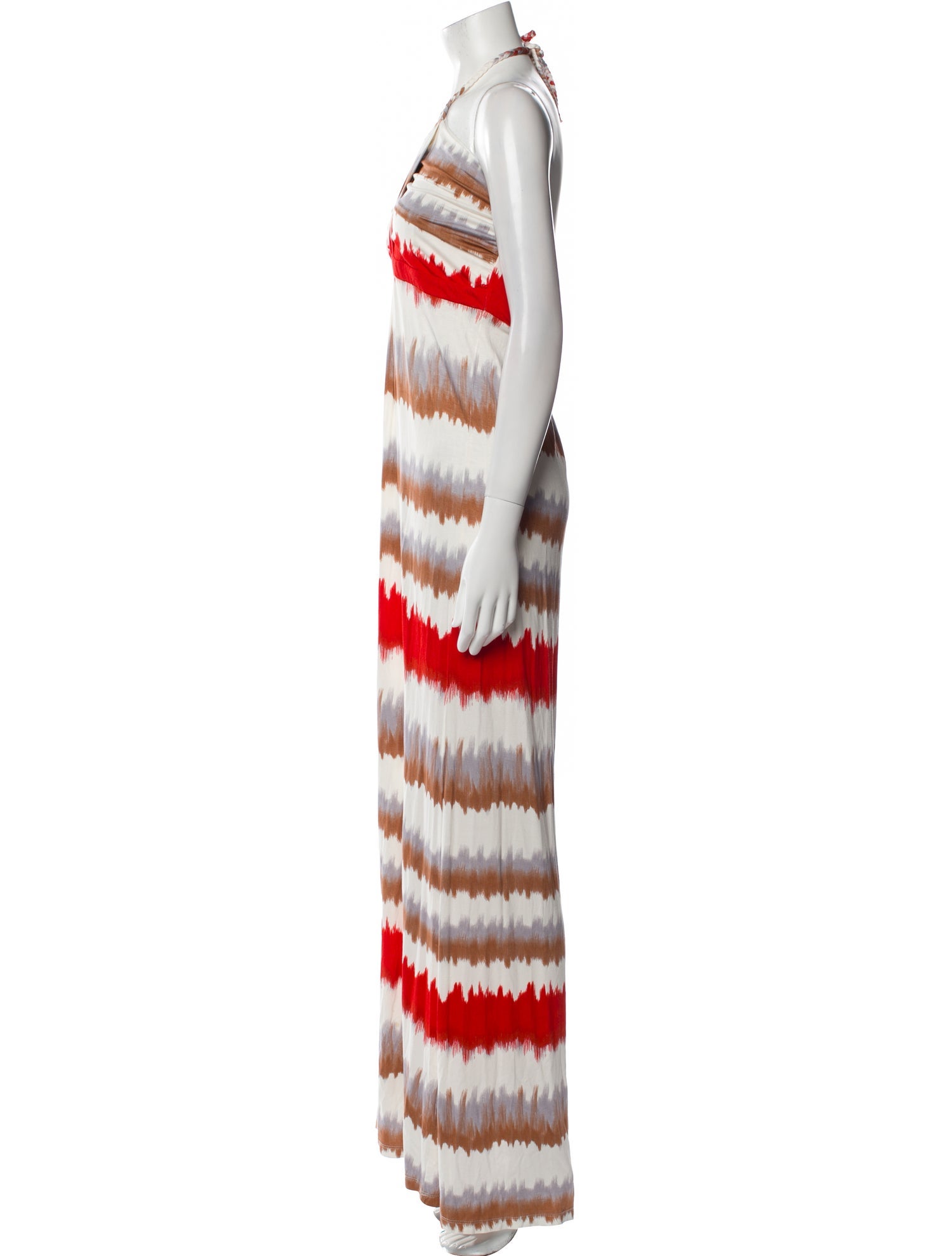 Neiman Marcus Tie-Dye Print Long Dress