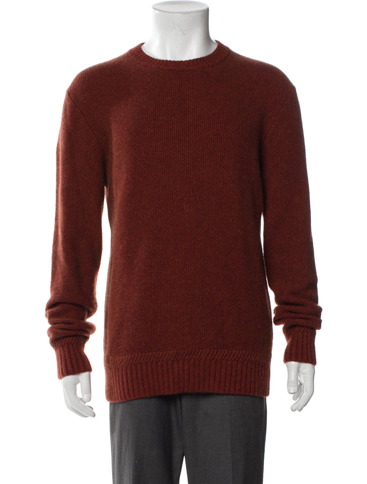 Neiman Marcus Wool Crew Neck Pullover