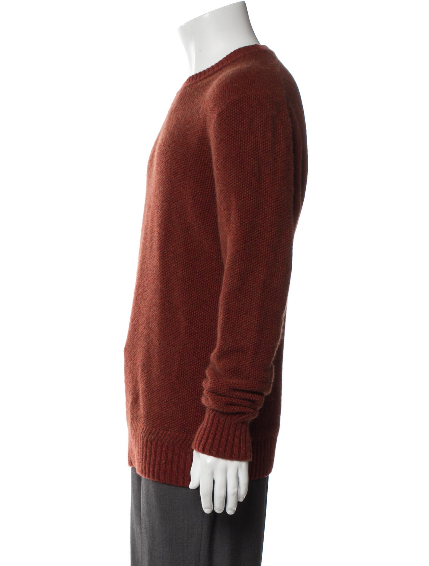 Neiman Marcus Wool Crew Neck Pullover