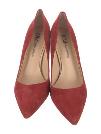Neiman Marcus Suede Pumps