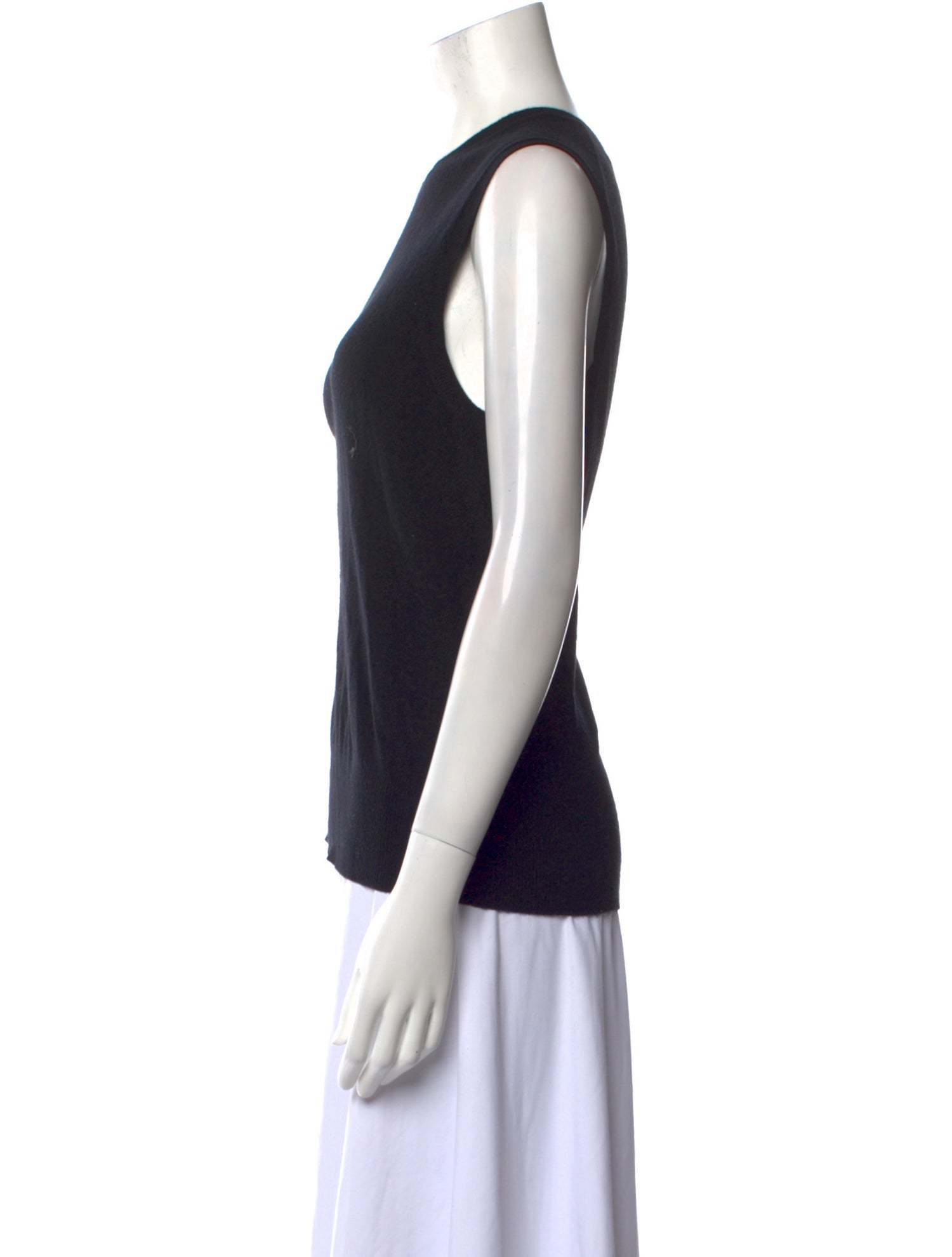Neiman Marcus Cashmere Crew Neck Top
