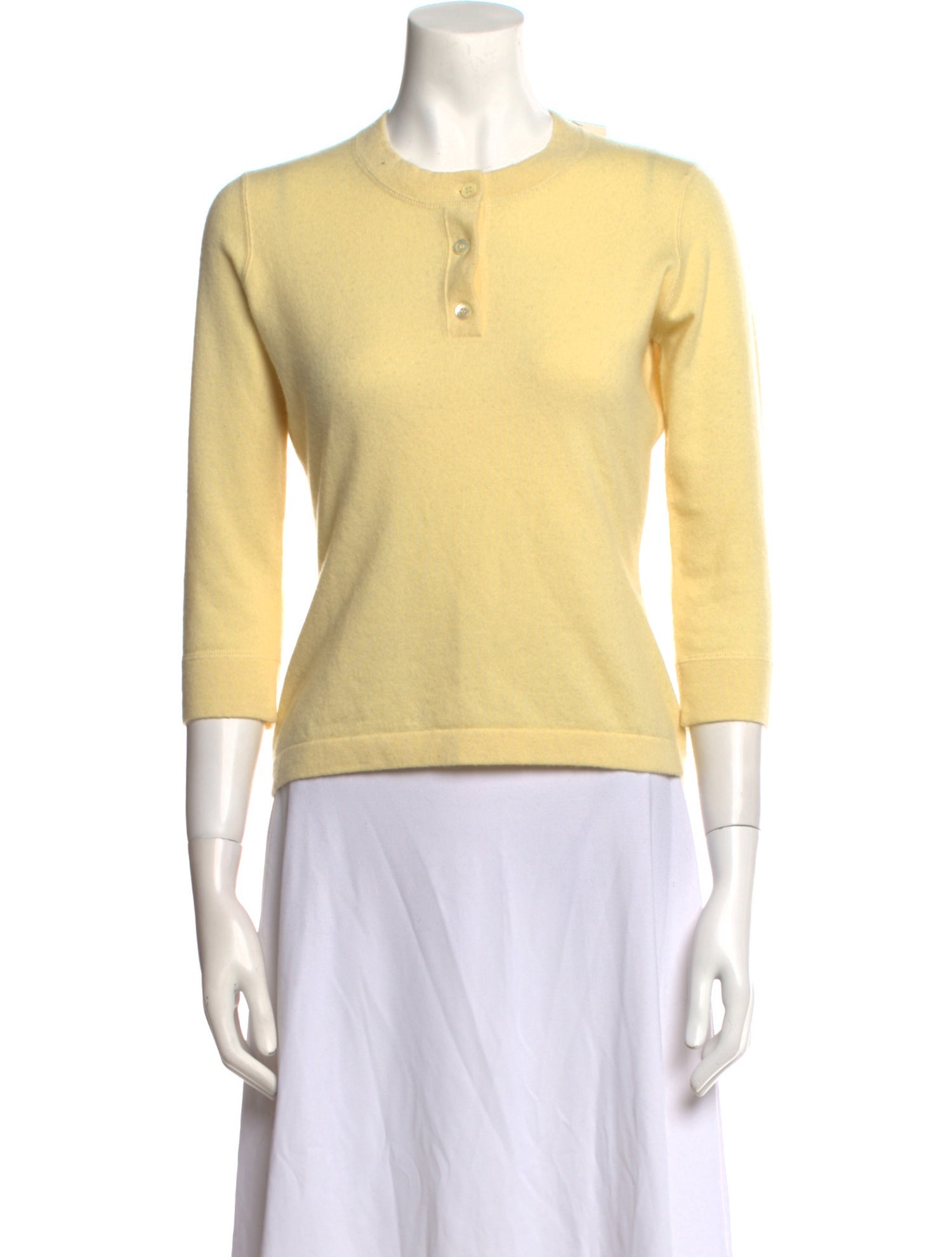 Neiman Marcus Cashmere Mock Neck Top