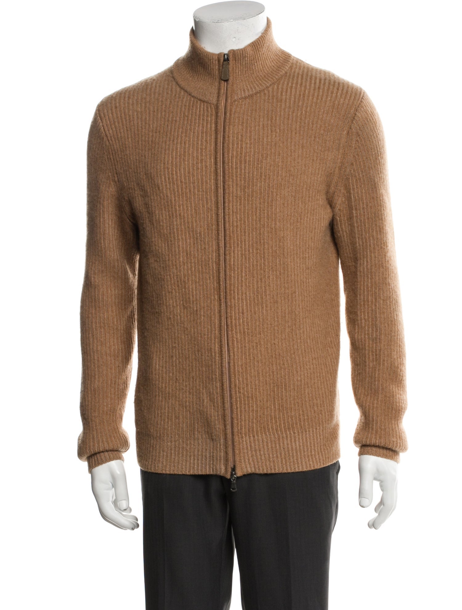 Neiman Marcus Cashmere Turtleneck Cardigan