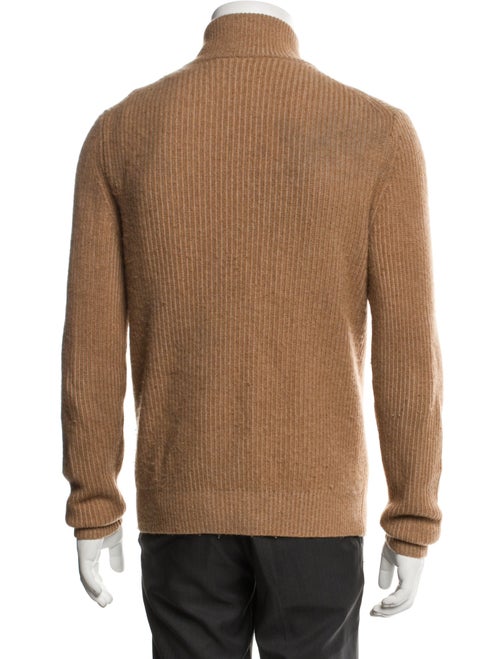 Neiman Marcus Cashmere Turtleneck Cardigan