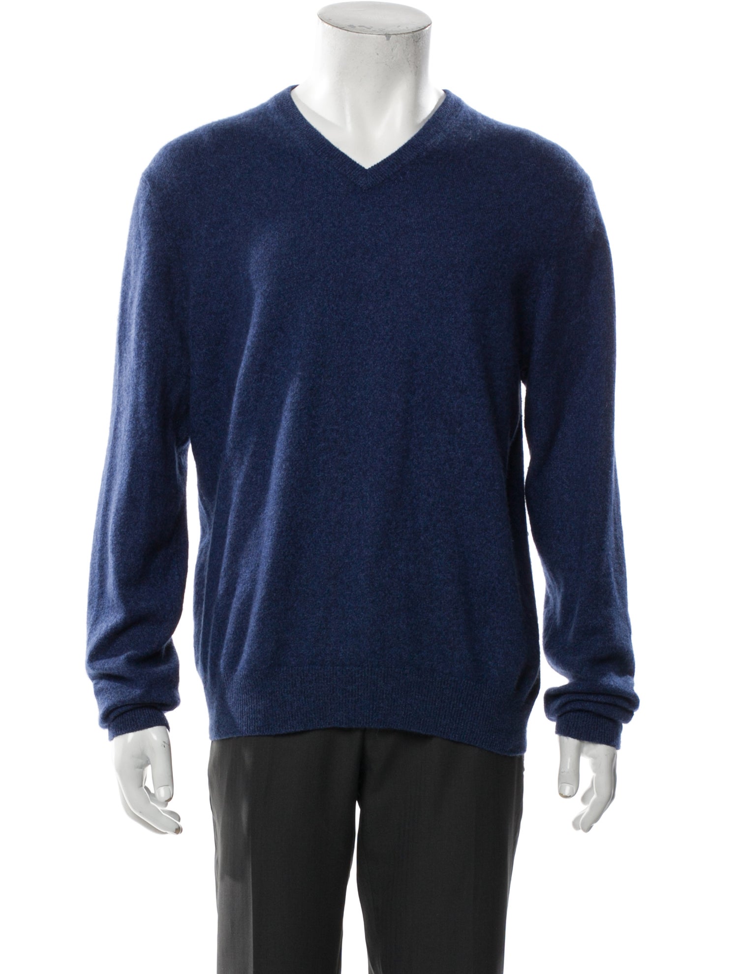 Neiman Marcus Cashmere V-Neck Pullover