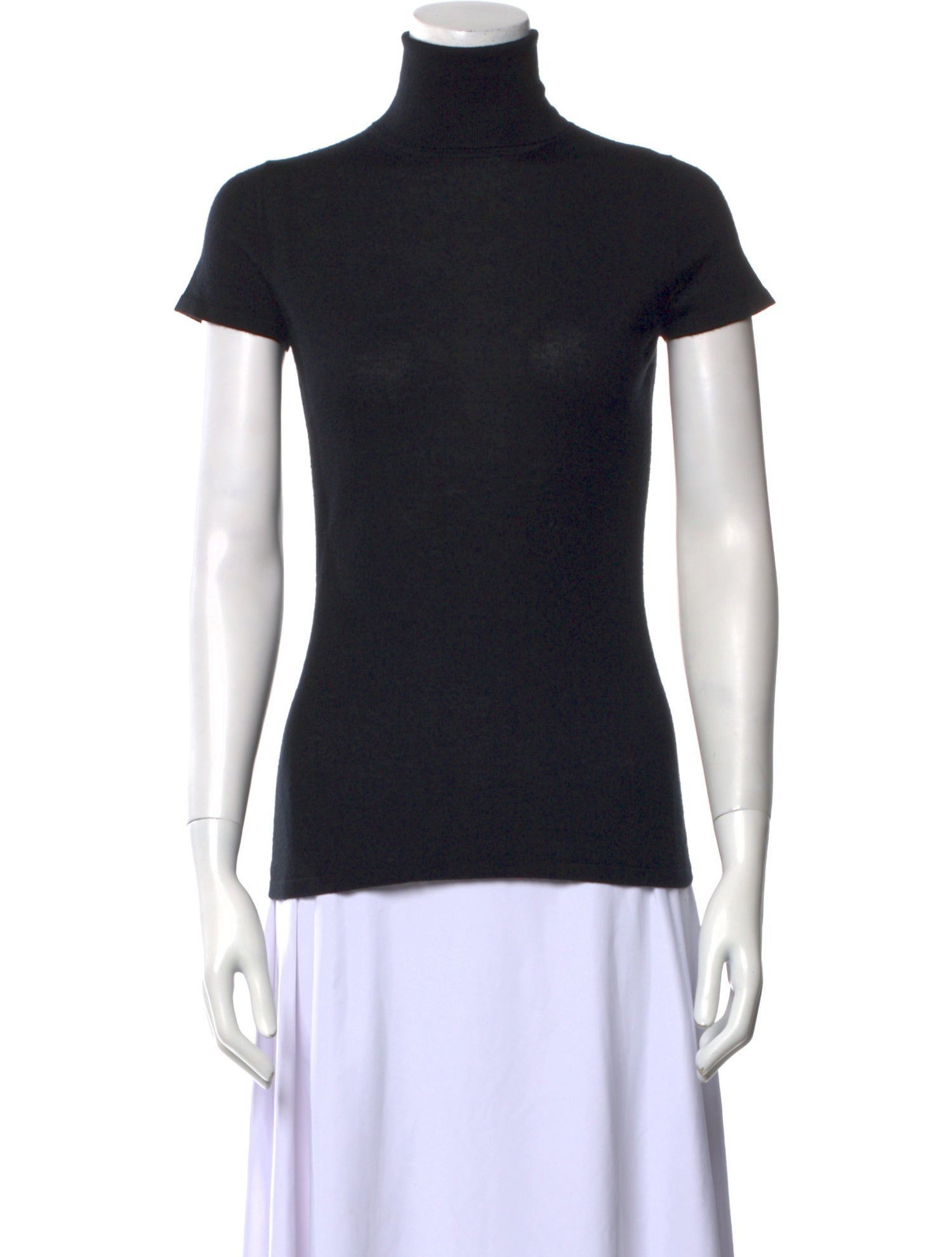 Neiman Marcus Cashmere Turtleneck Top