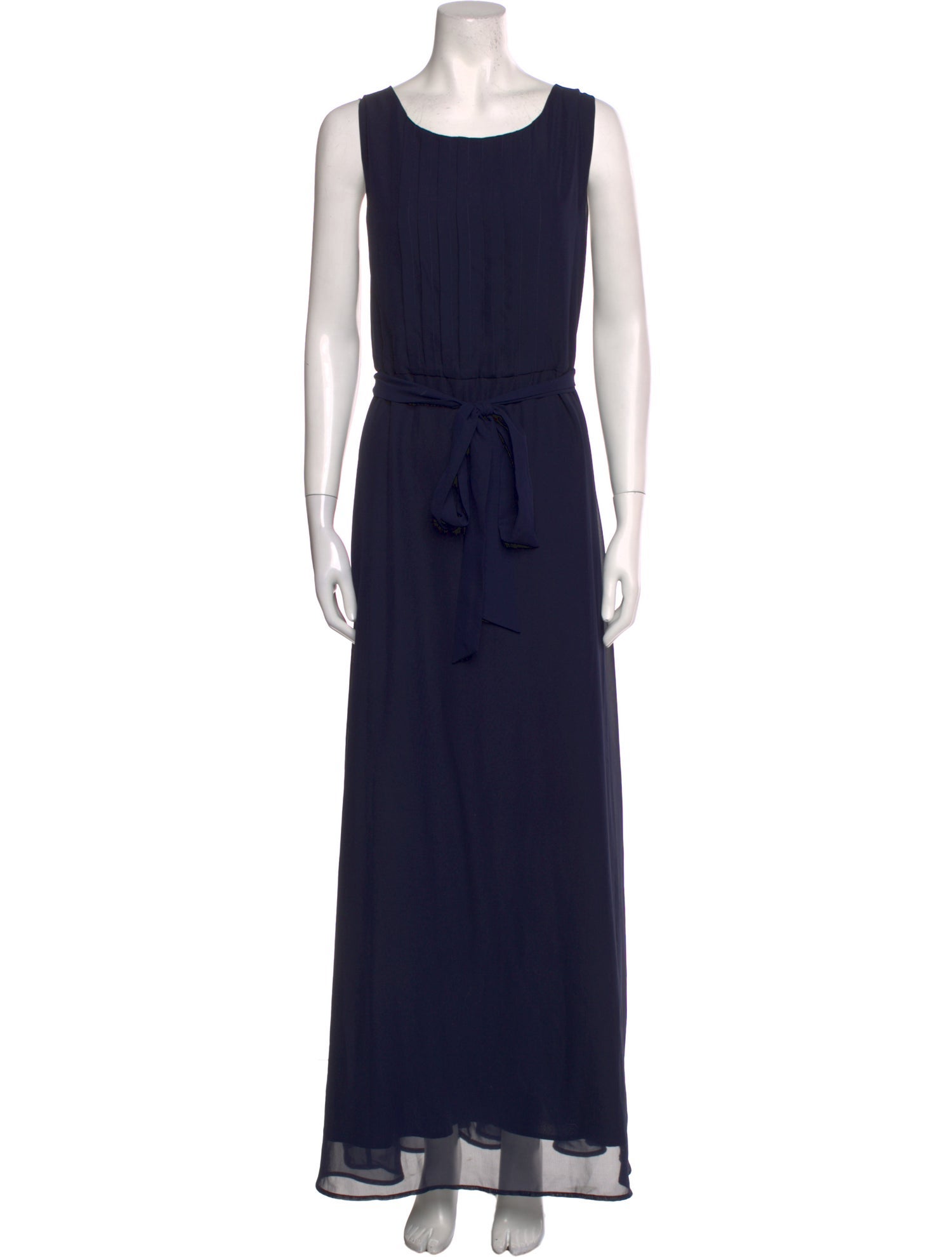 Neiman Marcus Scoop Neck Long Dress
