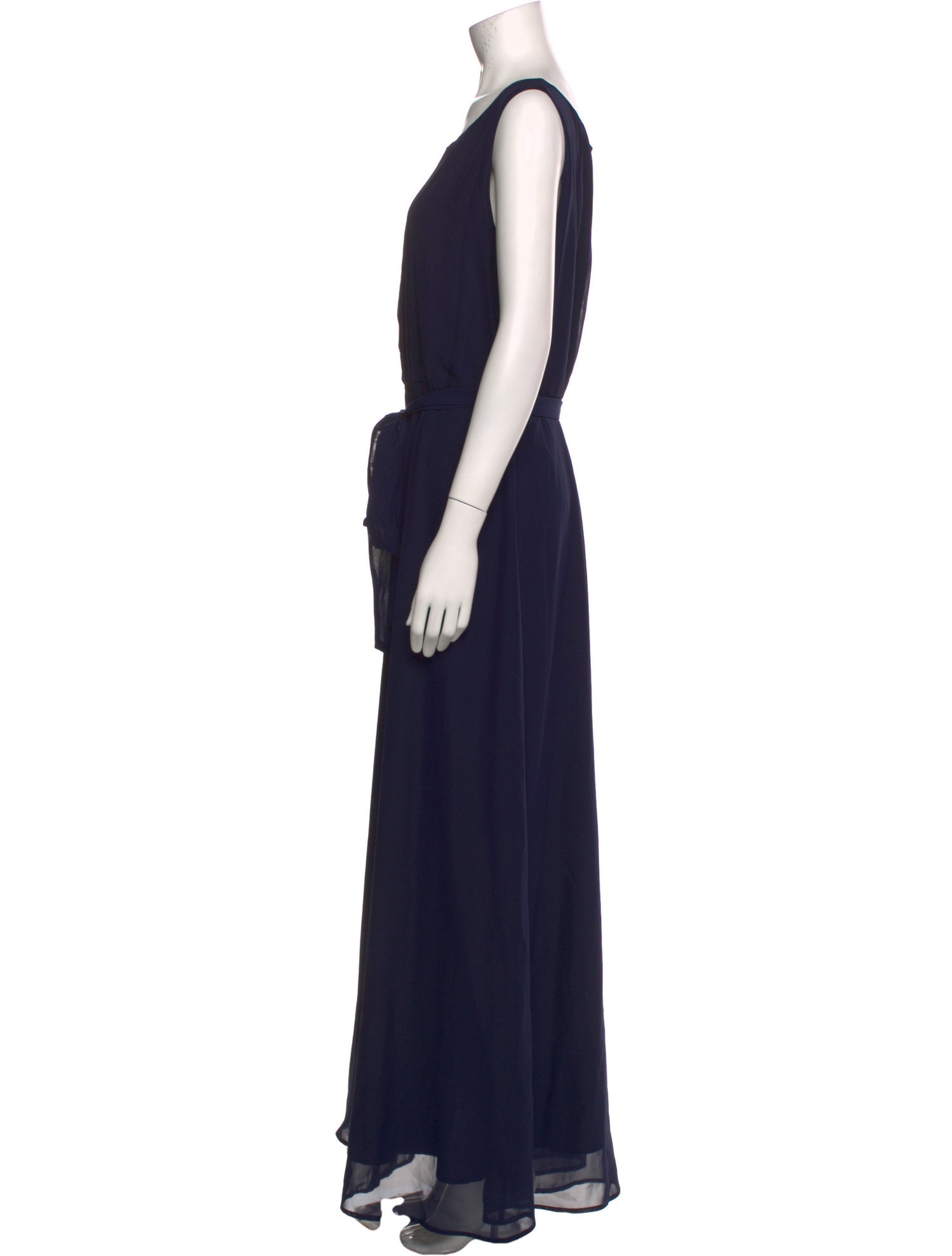 Neiman Marcus Scoop Neck Long Dress