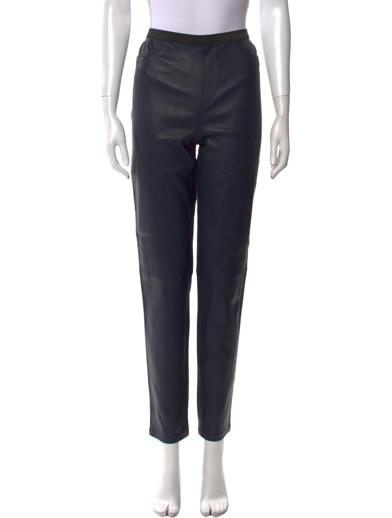 Neiman Marcus Leather Skinny Leg Pants