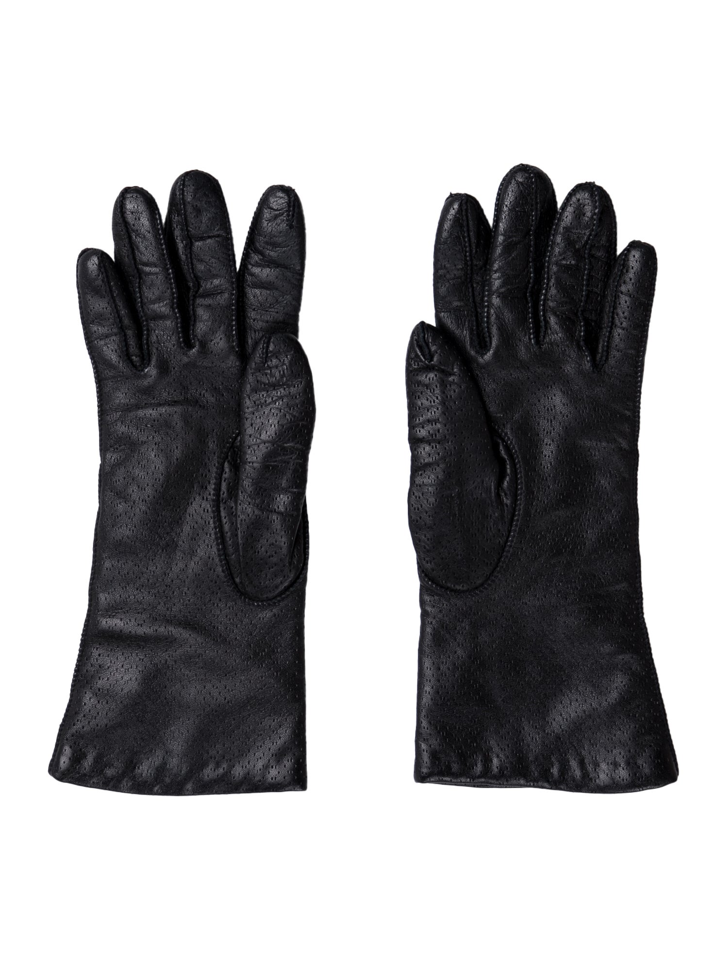 Neiman Marcus Men's Leather Full-Fingered Gloves