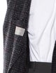 Neiman Marcus Plaid Print Overcoat
