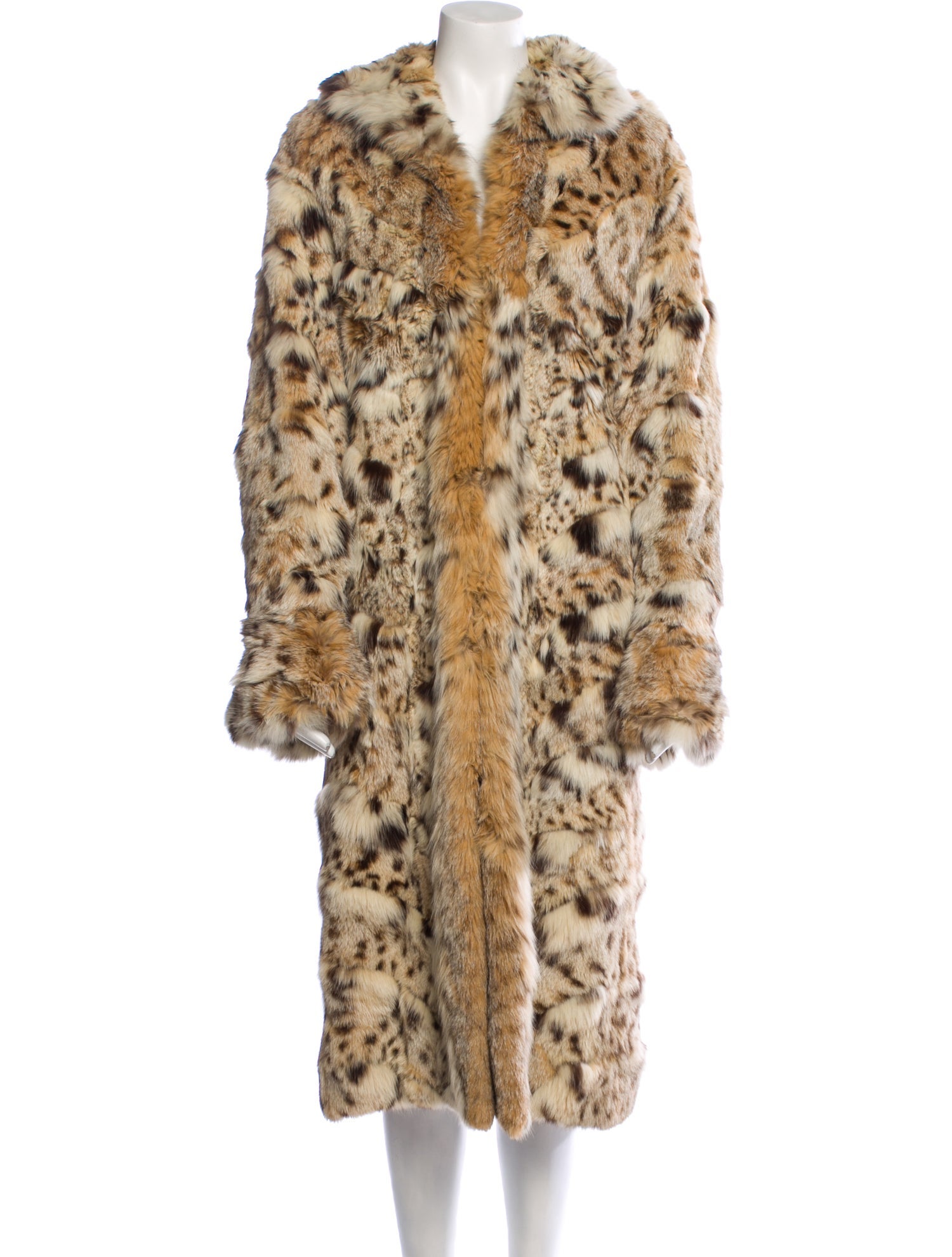 Neiman Marcus Animal Print Faux Fur Coat
