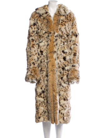 Neiman Marcus Animal Print Faux Fur Coat
