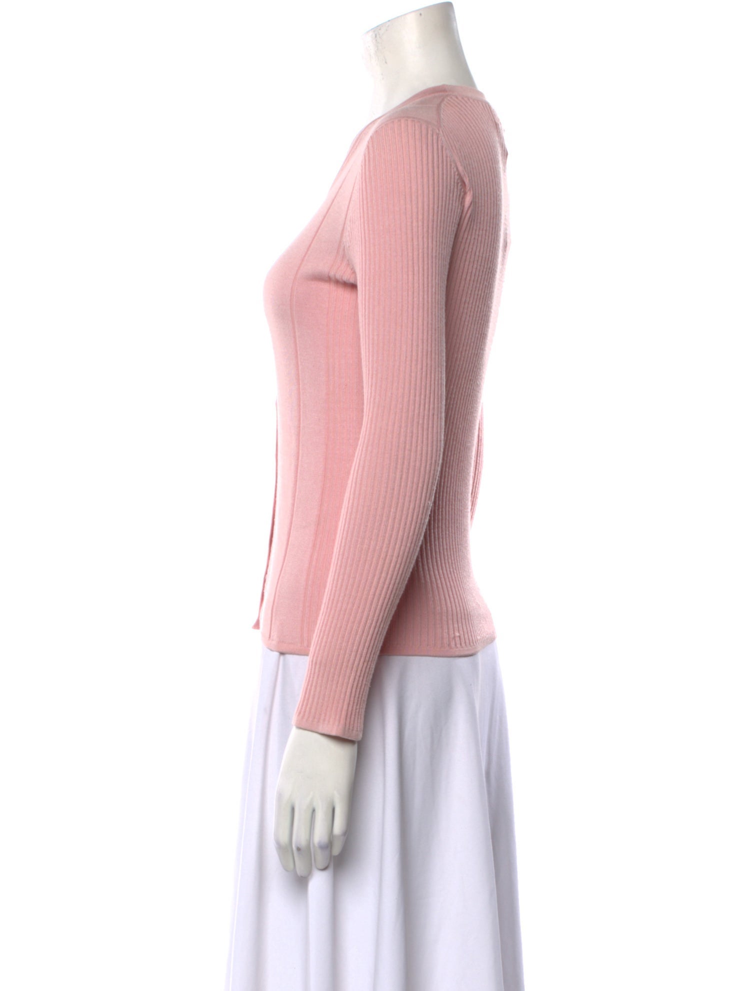 Neiman Marcus Silk V-Neck Sweater