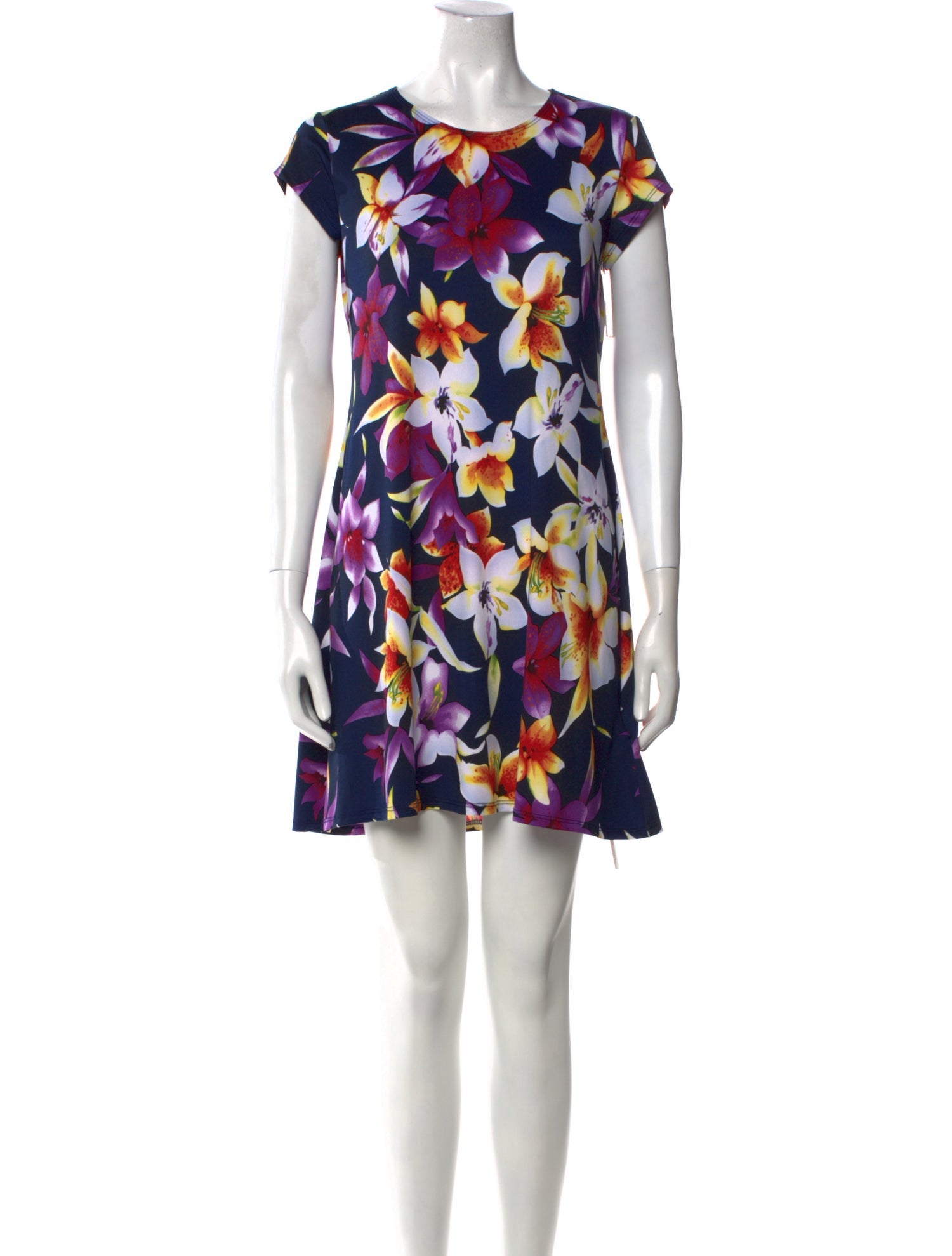 Neiman Marcus Printed Mini Dress