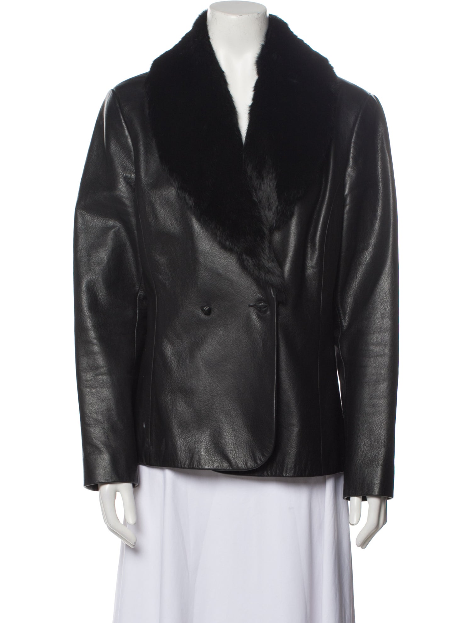 Neiman Marcus Leather Coat
